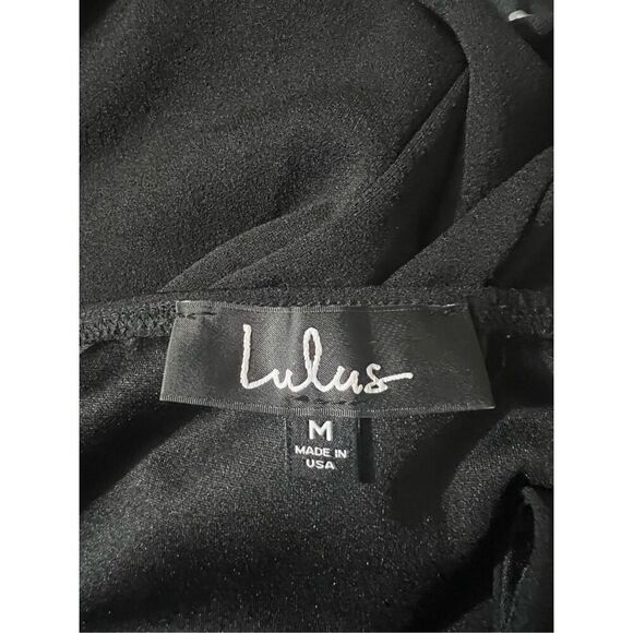 Lulus 🌻 Forever Your Girl Black Bodycon Dress Medium - Picture 7 of 7